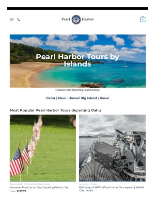 Pearl Hharbor Tours by Islands