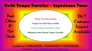 Tempo Traveller hire in Delhi NCR