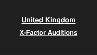 X Factor UK Auditions 2019