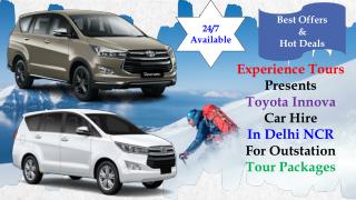 Book Innova for Outstation Tour Packages