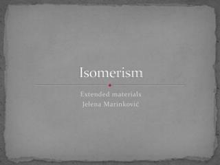 Isomerism