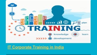 Corporate Training Companies In India