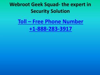 Deal Easily with Webroot Geek Squad
