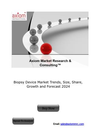 Biopsy Device Market Growth Analysis