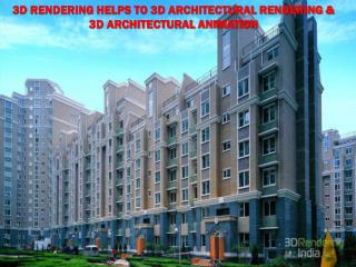 3d rendering helps in 3d architectural renderig