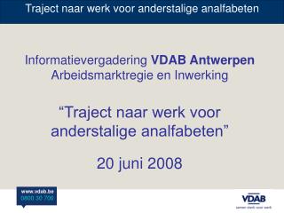 Traject naar werk voor anderstalige analfabeten