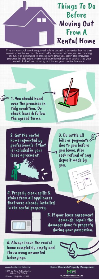 Things To Do Before Moving Out From A Rental Home