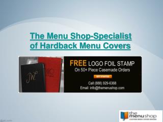 Specialist of Hardback Menu Covers