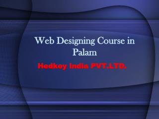 Web Designing Course in Palam