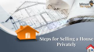 Steps for Selling a House Privately