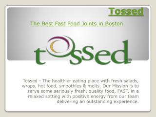 Fast Food Joints in Boston