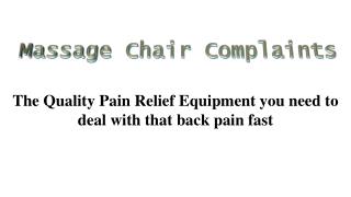 The Quality Pain Relief Equipment you need to deal with that back pain fast