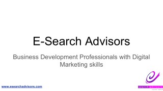 Business Development Professionals with Digital Marketing skills