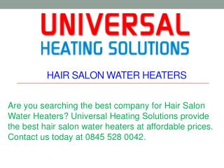 Hair Salon Water Heaters