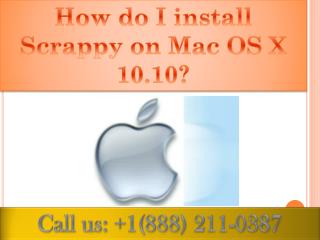 How do I install Scrapy on Mac OS X 10.10?
