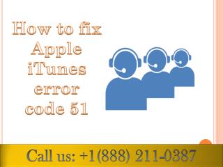 how to fix Apple itunes error code 51