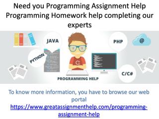 Complete programming homework with help of expert