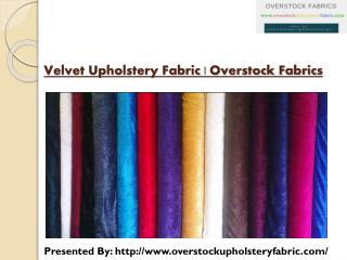 Velvet Upholstery Fabric | Overstock Fabrics