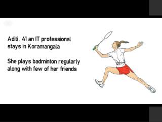 Aditi - Badminton player with knee injury