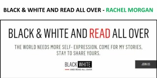 BLACK & WHITE AND READ ALL OVER - RACHEL MORGAN