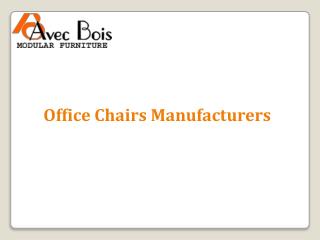 Office Chairs Manufacturers
