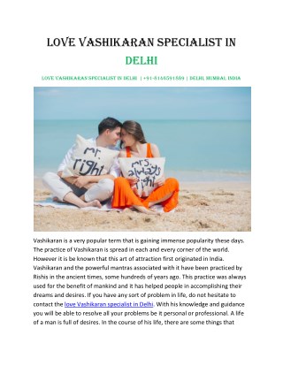 love vashikaran specialist in delhi | 91-8146591889 | delhi, mumbai, india