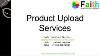 Product Upload Services in India