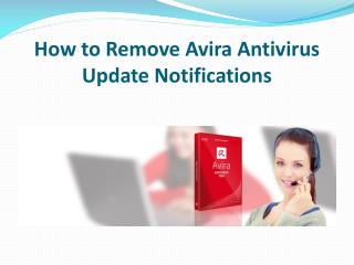 How to remove avira antivirus update notifications