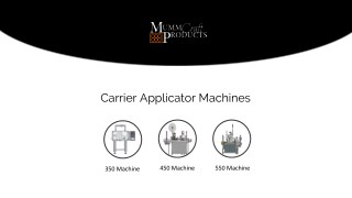 Can Carrier Applicator Machines