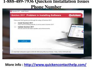 1-888-489-7936 Quicken Tech Support Phone Number