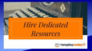 Hire Dedicated Resources