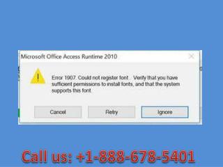 Call 1-888-678-5401 How to fix installation error 1907 -microsoft support