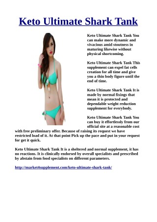 Keto Ultimate Shark Tank - advanced keto weight loss