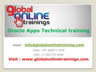 Oracle Apps Technical training | Oracle Apps R12 online training - GOT