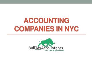 Accounting Companies in NYC