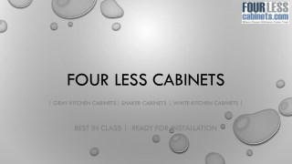 White Kitchen Cabinets by Four Less Cabinets