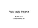 Flow-tools Tutorial