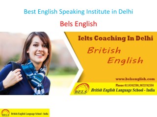 Best English Speaking Institute in Delhi