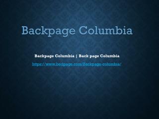 Backpage Columbia