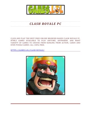 Clash Royale Pc