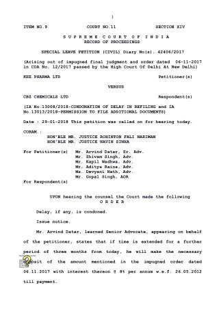 Kee Pharma vs CBZ Chemicals Ltd, UK