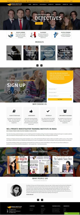 India's No. 1 Private Investigator Training Institute