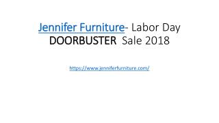 Jennifer Furniture - Labor Day DoorBuster Sale 2018
