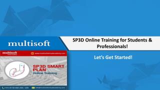 Smart Plan 3D (SP3D) Online Training Course