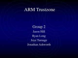 ARM Trustzone