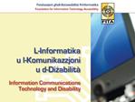 ICT and Disability