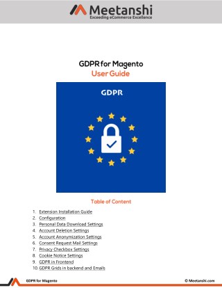 Magento GDPR