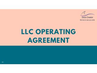 LLC Operating Agreement