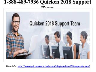 1-888-489-7936 Support For Quicken Software