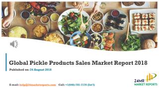 Global Pickle Products Sales Market Report 2018